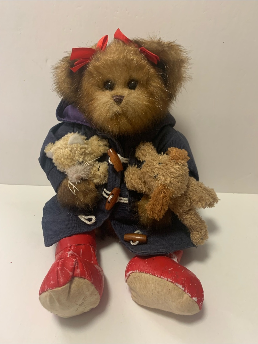 The Bearington Collection Raining Cats & Dogs Bear Plush